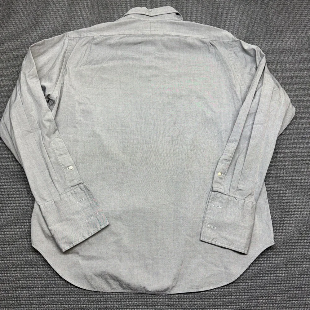 Polo Ralph Lauren Philip Grey Pinpoint Oxford Button Down‎ Shirt Mens 17-35